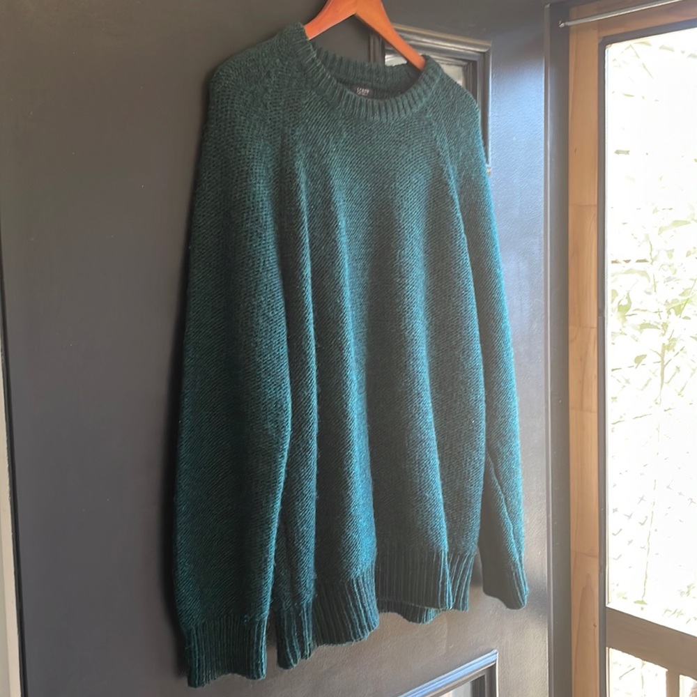 J. Crew Wool Blend Cozy Sweater in Green - Size L